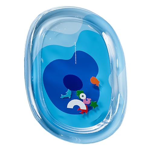 Sensor Wasser | Wassersensor Spielmatte | Silikon wasserdichte Hundefuttermatte | Tragbare Spielunterlage Spielzeug sensorisches Spiel mit Fisch für drinnen und draußen Kiste, Zwinger Bett von Generisch