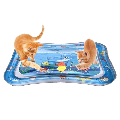 Sensorische Wasserspielmatte für Haustiere, Katzen, kühlende Spielmatte, Wassersensorisches Pad, Sommer-Haustier-Wasserbett für drinnen und draußen, Schlafkomfort für Sofas, Fliesen, Boden, Gras Sensorische Wasserspielmatte für Haustiere, Katzen, kühlende Spielmatte, Wassersensorisches Pad, Sommer-Haustier-Wasserbett für drinnen und draußen, Schlafkomfort für Sofas, Fliesen, Boden, Gras von Generisch