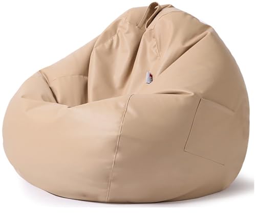 Sessel – Lazy Floor Sofa Sitzsack für Gaming & Entspannung, PU-Leder – perfekt für Wohnzimmer, Schlafzimmer oder Studentenwohnheim – nur Bezug von Generisch
