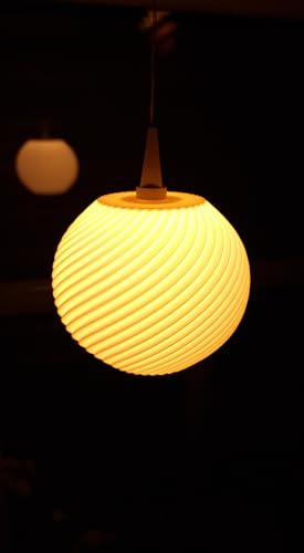 Set Lampenschirm mit Fensterhalterung und Clips, Lampe, Hängelampe Form Twist Line passend, kompatibel für Herrnhuter Leuchtmittel in der Größe A1e von Generisch