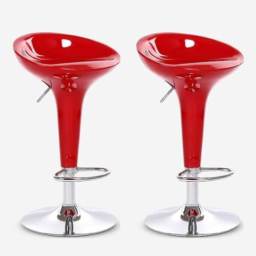 Set mit 2 drehbaren Thekenhockern – stilvolle Küchen-Barstühle mit Fußstütze, höhenverstellbar, Pub-Hocker, modernes grünes Design für Esszimmer und Hausbar – perfekt für jeden Raum von Generisch