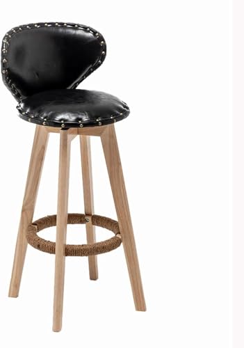 Set mit 2 verstellbaren Barhockern mit Rückenlehne, modernes Design, bequemer Sitz für Kücheninseln und Hausbar, Hochstühle in Schwarz. Set mit 2 verstellbaren Barhockern mit Rückenlehne, modernes Design, bequemer Sitz für Kücheninseln und Hausbar, Hochstühle in Schwarz. von Generisch