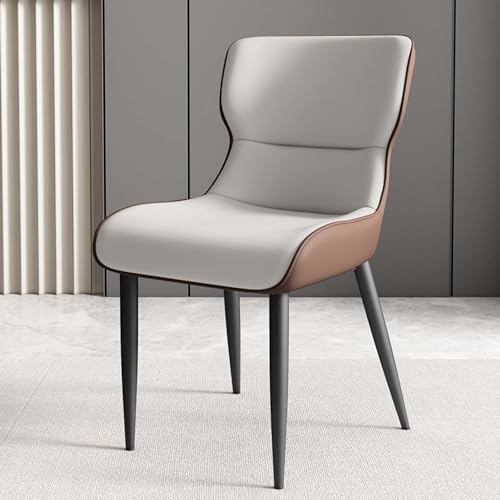 Set mit 4 gepolsterten Esszimmerstühlen mit Metallbeinen, bequeme Akzent-Stühle aus Stoff für Küche und Wohnzimmer, modernes Design, stilvolle Esszimmermöbel von Generisch