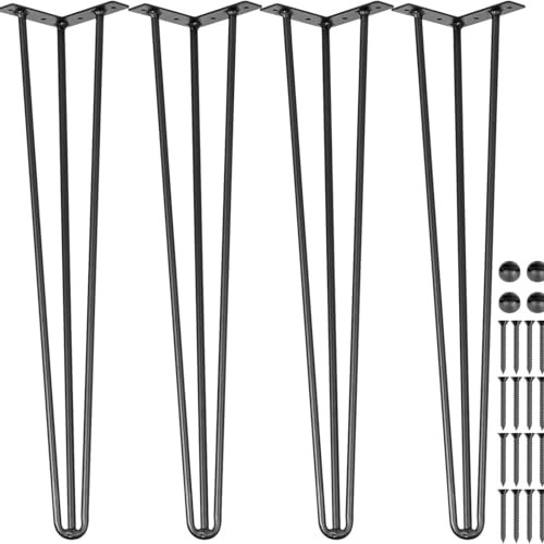 Set mit 4 robusten Metall-Haarnadelbeinen für DIY-Möbel, ideal für Couchtische, Schreibtische, Bänke, Nachttische, 12,7 cm Tischbeine für Heimdekoration von Generisch