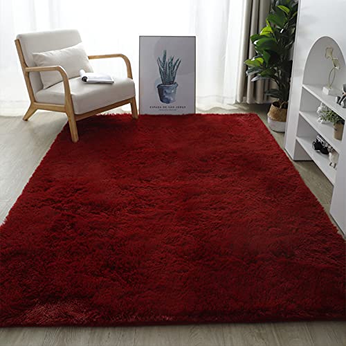 Shaggy Hochflor Weich Waschbar Flauschiger Teppich für Wohnzimmer und Schlafzimmer Modernes Design Größe:140 * 200 cm von Generisch