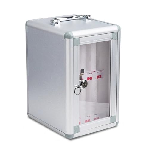 Sichere abschließbare Handy-Aufbewahrungsbox für Klassenzimmer – Diebstahlschutz-Tresor aus Aluminiumlegierung mit Schlüsselschloss für Schulen, Büros und Veranstaltungen (8 Fächer) von Generisch