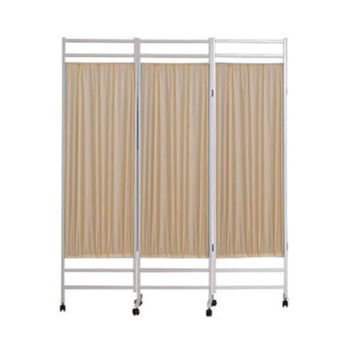 Sichtschutz for Krankenhäuser Auf Rädern, Tragbarer Und Faltbarer Raumteiler, Doppellagiges Nylongewebe, for Kliniken, Salons Und Büros, Leicht Zu Reinigen(Yellow,3 Panel) von Generisch