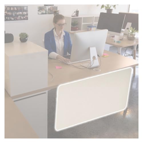 Sichtschutz unter dem Schreibtisch – Akustik-Trennwand für Büro- und Heimarbeitsplätze von Generisch