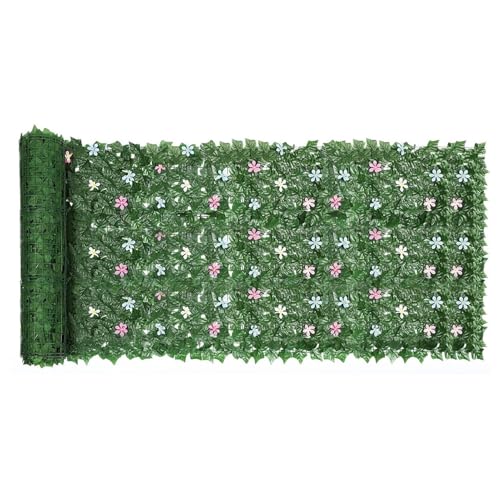Sichtschutzzaun Aus Efeu - Efeu Sichtschutzzaun | 3,3 X 10 Fuß Künstlicher Heckenschutz | 1x3 M Kunsthecken-Paneelen | Realistischer UV-geschützter Sichtschutzzauns Aus Efeus Für Terrassentrennwände, von Generisch
