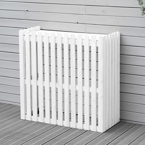 Sichtschutzzaunpaneele aus Holz für den Außenbereich, belüfteter Mülleimer, mit dekorativem Regal von Generisch