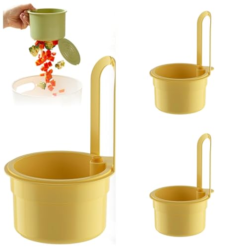 Sieb für Spülbecken, Spülbecken Sieb, Abtropfbehälter Spüle, Spüle Organizer, Küchenutensilien, Siebkorb für Spülbeckensieb, Abflusskorb Küche, Kitchen Abflusssieb Küchenspüle, (Gelb 3 Stück) Sieb für Spülbecken, Spülbecken Sieb, Abtropfbehälter Spüle, Spüle Organizer, Küchenutensilien, Siebkorb für Spülbeckensieb, Abflusskorb Küche, Kitchen Abflusssieb Küchenspüle, (Gelb 3 Stück) von Generisch