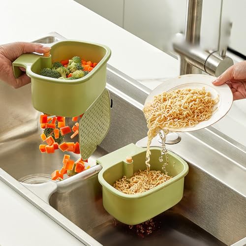 Sieb für spülbecken,Multifunktionaler abflusssieb küchenspüle, Wasserhahn Hängende waschbecken sieb, für Filter Kitchen Waste and Wash Vegetables Fruits (A1) von Generisch