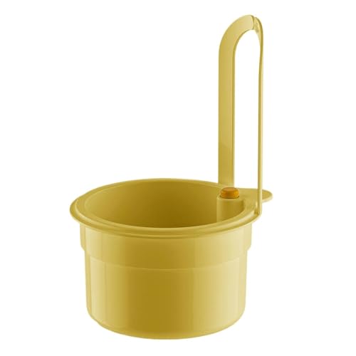Sieb für spülbecken,Multifunktionaler abflusssieb küchenspüle, Wasserhahn Hängende waschbecken sieb, für Filter Kitchen Waste and Wash Vegetables Fruits (Yellow, One Size) von Generisch