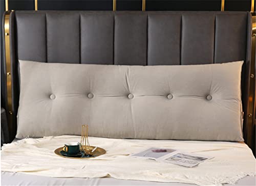 Silbernes dreieckiges Kopfteil aus Samt, großes dekoratives Keilkissen mit abnehmbarem Bezug, 80 cm, stilvolles Wandkissen für Komfort und Unterstützung im Schlafzimmer, Wohnzimmer oder Büro Silbernes dreieckiges Kopfteil aus Samt, großes dekoratives Keilkissen mit abnehmbarem Bezug, 80 cm, stilvolles Wandkissen für Komfort und Unterstützung im Schlafzimmer, Wohnzimmer oder Büro von Generisch