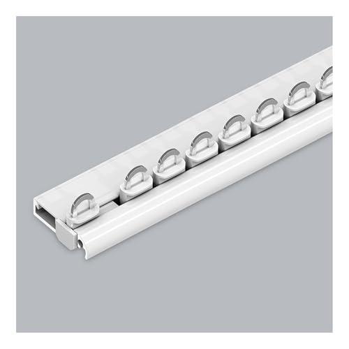 Silent Curtain Rail for Internal Windows, Invisible Straight Rails for Heavy Duty Room Privacy Dividers, Ceiling Mounted Silent Curtain Rail for Internal Windows, Invisible Straight Rails for Heavy Duty Room Privacy Dividers, Ceiling Mounted von Generisch