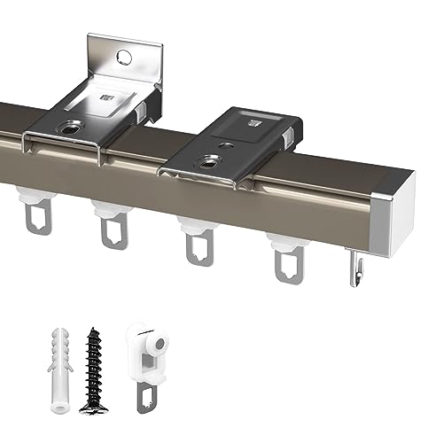 Silent Curtain Track System for Home RV & Offices Adjustable 100600cm Ceiling Wall Mounted Sliding Door Rail for Room Dividers & Heavy Curtains Privacy Solution Silent Curtain Track System for Home RV & Offices Adjustable 100600cm Ceiling Wall Mounted Sliding Door Rail for Room Dividers & Heavy Curtains Privacy Solution von Generisch