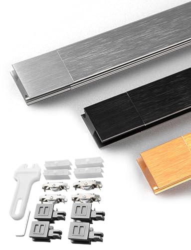 Silent Glide Gleitschienen-Set für Vitrinen, Bücherregale und Kleiderschränke – reibungsloser Betrieb, langlebiges Schienensystem Silent Glide Gleitschienen-Set für Vitrinen, Bücherregale und Kleiderschränke – reibungsloser Betrieb, langlebiges Schienensystem von Generisch