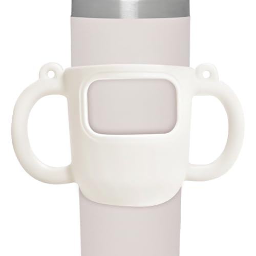 Silikon Doppelgriff Becher Grip-Anti-Rutsch-Abdeckung für Babyflaschen und Kaffeetassen | Weiches flexibles Design, zwei Griffe für das einfache Halten, hitzebeständige Silikon, Innen- und Reiseanwend von Generisch