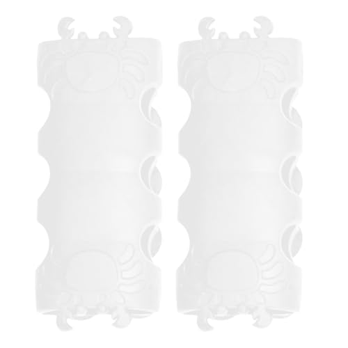 Silikon-Duschkopfhalter, 2 x Saugnapf, Silikon-Duschstab-Halterung – Silikon-Handbrause für Dusche, Badezimmer Silikon-Duschkopfhalter, 2 x Saugnapf, Silikon-Duschstab-Halterung – Silikon-Handbrause für Dusche, Badezimmer von Generisch