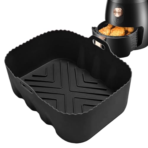 Silikon-Luftfritteusenkorb, Mikrowellen-Einsatz, hitzebeständig, lebensmittelecht, rechteckig, zum Backen von Dampfgarer, , Fleisch, Mikrowelle, Küche, Backgeschirr Silikon-Luftfritteusenkorb, Mikrowellen-Einsatz, hitzebeständig, lebensmittelecht, rechteckig, zum Backen von Dampfgarer, , Fleisch, Mikrowelle, Küche, Backgeschirr von Generisch