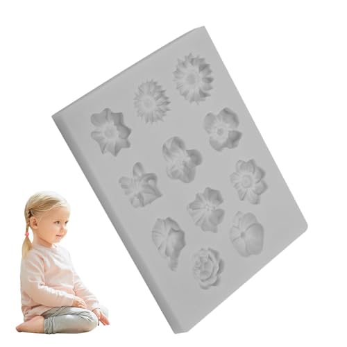 Silikon-Schokoladengummi-Formen, kleine Blumen-Süßigkeitsformen | Mini-Blüten-Silikon-Fondant-Kuchenform | Weiche Silikonform Schokoladengummiformen für Schokoladenbonbons Silikon-Schokoladengummi-Formen, kleine Blumen-Süßigkeitsformen | Mini-Blüten-Silikon-Fondant-Kuchenform | Weiche Silikonform Schokoladengummiformen für Schokoladenbonbons von Generisch