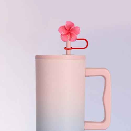 Silikon-Trinkhalm-Abdeckung für Stanley Cup 40 & 850 ml Zubehör, 10 mm, süße Blumen-Strohhalm-Abdeckkappe für 1,2 l Trinkgläser, wiederverwendbare Strohhalm-Aufsatz für Trinkgläser, 1 Stück Silikon-Trinkhalm-Abdeckung für Stanley Cup 40 & 850 ml Zubehör, 10 mm, süße Blumen-Strohhalm-Abdeckkappe für 1,2 l Trinkgläser, wiederverwendbare Strohhalm-Aufsatz für Trinkgläser, 1 Stück von Generisch