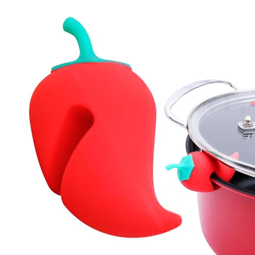 Silikon-Überlaufstopper für Topf, seitlicher Topfdeckelheber, Topfhalter zur Verhinderung des Überkochens, Kreativer Pfannenhalter zur Verhinderung des Überkochens. Der Restaurantdeckel in Form einer von Generisch
