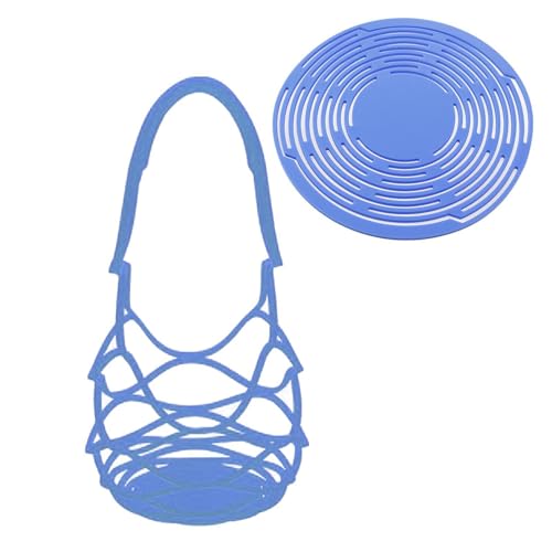 Silikon-Weintasche, Weinträger, Silikon-Mountain-Cup-Netzkorb, Weinbeutel, Cerro-Transporttasche, vielseitige Wärmedämmung für blau, siehe Beschreibung von Generisch