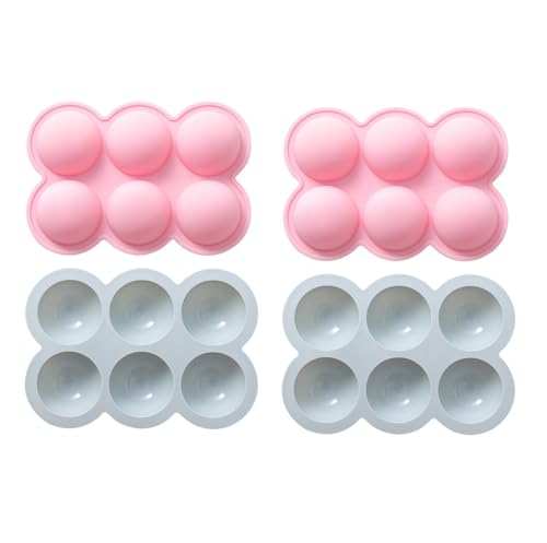 SilikonForm 4 Stück Halbkreis Muster Silikon Pudding Schokolade Obst Kuchen Snack FormBlau Rosa SilikonForm 4 Stück Halbkreis Muster Silikon Pudding Schokolade Obst Kuchen Snack FormBlau Rosa von Generisch