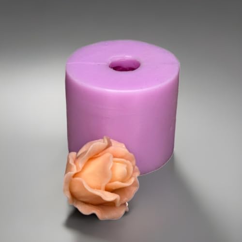 Silikonform Blume 3D Rose 5 - Gießform für kreative Kerzen oder handgemachte Seife von Generisch