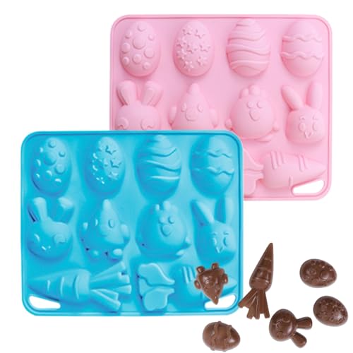 -Silikonform | Silikon-Osterform Häschen Schokoladenform | Lebensmittelqualität Antihaft-Backform Karotte Kuchen Dekoration für Pudding -Silikonform | Silikon-Osterform Häschen Schokoladenform | Lebensmittelqualität Antihaft-Backform Karotte Kuchen Dekoration für Pudding von Generisch