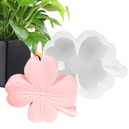 Silikonform Vierblättriges Kleeblatt Silikonformen Gießformen Frühling Vierblättriges Kleeblatt Kerzenformen Zum Gießen, Blumen Frühling Gießformen Silikon Blumen Silikonformen Für Kerzen, Gips, Hand von Generisch