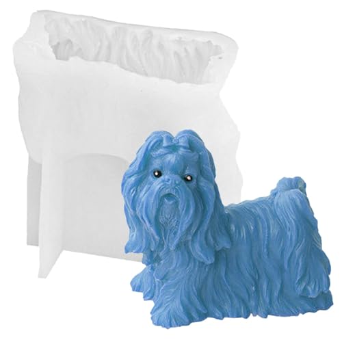 Silikonform für Hunde – Shih Tzu 3D Seifenform, Bastelzubehör | DIY-Werkzeug zum Gießen von Harz mit Kerzen und Dekorieren von Fondantkuchen von Generisch