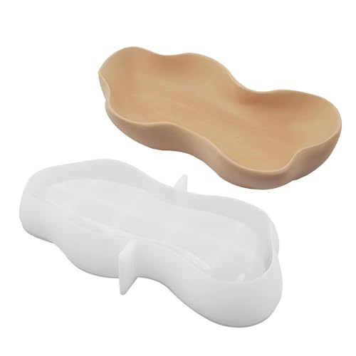 Silikonharz-Tablettform, Silikon-Tablettform - Servierbrettform,Tablettform Harz unregelmäßig, Tablett Epoxidharzform zum Gießen, Süßigkeiten, Schmuckhalter von Generisch