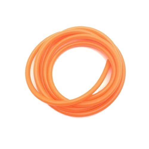 Silikonschlauch 5 Meter Innendurchmesser 2 3 4 5 6 7 8 9 10 12 mm Gummischlauch Schlauch für Trinkwasser Wasseranschluss (Orange,5 METER_OD 10XID 6MM) von Generisch