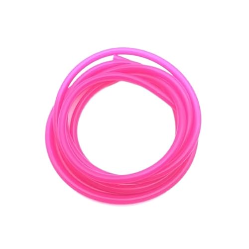 Silikonschlauch 5 Meter Innendurchmesser 2 3 4 5 6 7 8 9 10 12 mm Gummischlauch Schlauch für Trinkwasser Wasseranschluss (Rose rot, 5 METER_OD 10XID 6MM) von Generisch