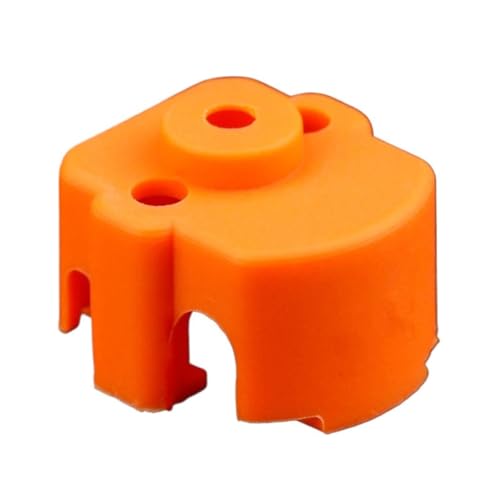 Silikonsocken for V5 Pro- und K1-Extrusionsköpfe, hitzebeständiges Hotend-Wärmedämmgehäuse, 3D-Druckerzubehör(Orange,3pcs) von Generisch