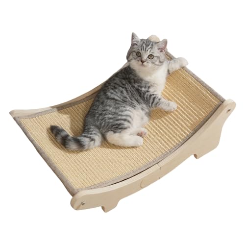 Sisal Cat Hängematte - Klauenschleifkratzenlounge, Kätzchen Nest Matte Bett | Möbelschutzkratzpost, Innenkatzenklauenpflegemittel, Sofa bodensparende Alternative von Generisch