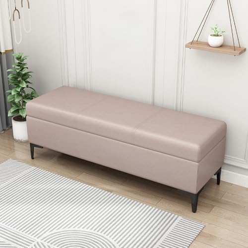 Sitzbank aus Kunstleder, extra lang, gepolstert, für den Eingangsbereich, rechteckiger Couchtisch, ideale Spielzeugkiste und platzsparend Sitzbank aus Kunstleder, extra lang, gepolstert, für den Eingangsbereich, rechteckiger Couchtisch, ideale Spielzeugkiste und platzsparend von Generisch