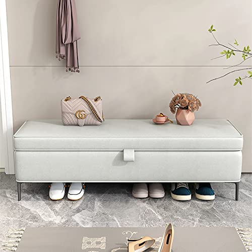 Sitzbank aus Kunstleder – Polsterhocker mit verstecktem Fach für Schlafzimmer oder Wohnzimmer | Platzsparende Möbellösung Sitzbank aus Kunstleder – Polsterhocker mit verstecktem Fach für Schlafzimmer oder Wohnzimmer | Platzsparende Möbellösung von Generisch