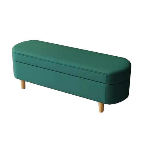 Sitzbank mit Stauraum, 129,8 cm, für Eingangsbereich, gepolstert, Schlafzimmer, Aufbewahrung, Ottomane, Mehrzweck-Pouf für Wohnzimmer, Schlafzimmer, Flur, Smaragdgrün Sitzbank mit Stauraum, 129,8 cm, für Eingangsbereich, gepolstert, Schlafzimmer, Aufbewahrung, Ottomane, Mehrzweck-Pouf für Wohnzimmer, Schlafzimmer, Flur, Smaragdgrün von Generisch