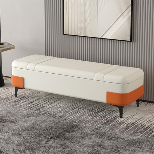 Sitzbank mit Stauraum, PU-Leder, Polsterhocker mit großem Stauraum, ideal für Wohnzimmer, Eingangsbereich und Schlafzimmer Sitzbank mit Stauraum, PU-Leder, Polsterhocker mit großem Stauraum, ideal für Wohnzimmer, Eingangsbereich und Schlafzimmer von Generisch