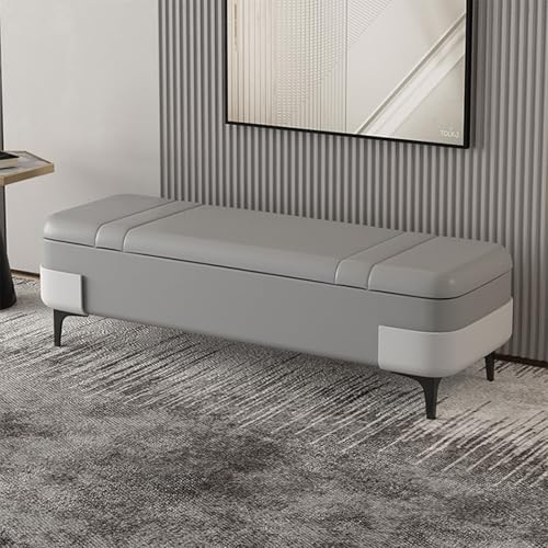 Sitzbank mit Stauraum, PU-Leder, Polsterhocker mit großem Stauraum, ideal für Wohnzimmer, Eingangsbereich und Schlafzimmer Sitzbank mit Stauraum, PU-Leder, Polsterhocker mit großem Stauraum, ideal für Wohnzimmer, Eingangsbereich und Schlafzimmer von Generisch