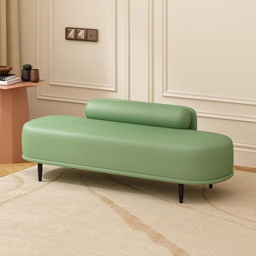Sitzbank mit Stauraum aus Kunstleder mit Metallbeinen, hohe Tragkraft für Eingangsbereich, Flur, Schlafzimmer & Wohnzimmer von Generisch