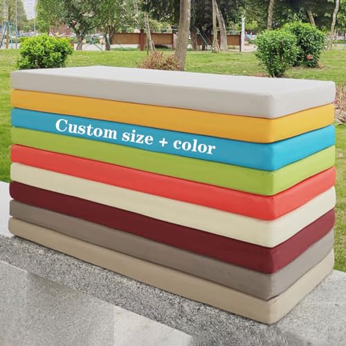 Sitzkissen für Gartenbank, rechteckig, 5 cm dick, Sitzpolster für 2- und 3-Sitzer, Terrassenbänke, für drinnen und draußen, Blau, 190 x 40 cm Sitzkissen für Gartenbank, rechteckig, 5 cm dick, Sitzpolster für 2- und 3-Sitzer, Terrassenbänke, für drinnen und draußen, Blau, 190 x 40 cm von Generisch
