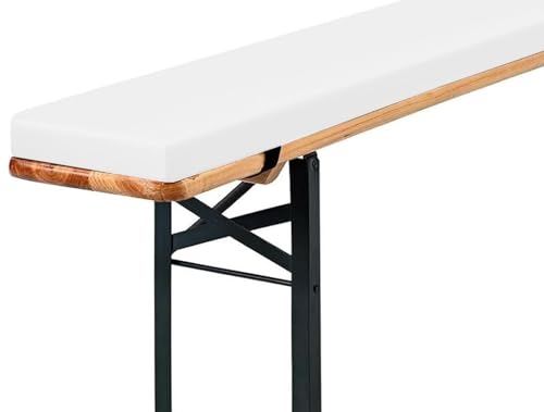 Sitzkissen für Gartenstühle mit hoher Rückenlehne, 160 x 25 x 3 cm, hochdichter Schaumstoff, rutschfest, waschbar, für Terrasse, Esszimmer, Sofa und Bank von Generisch