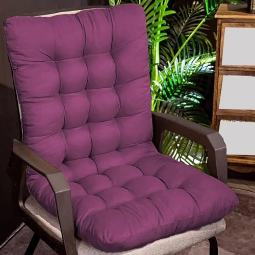 Sitzkissen mit hoher Rückenlehne, rutschfest, dicke Schaumstoffpolsterung für Zuhause, Büro, Terrasse, Innenbereich, 170 x 50 cm, Violett Sitzkissen mit hoher Rückenlehne, rutschfest, dicke Schaumstoffpolsterung für Zuhause, Büro, Terrasse, Innenbereich, 170 x 50 cm, Violett von Generisch