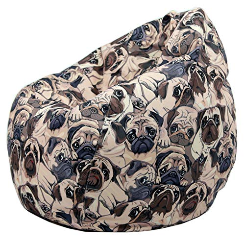 Sitzsack-Bezug, weiche Baumwoll-Leinen-Aufbewahrung für Stofftiere, bequem für Kinder und Erwachsene, kein Füllstoff, vielseitiges und langlebiges Design von Generisch