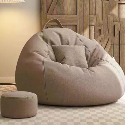 Sitzsack Sessel - Großer Outdoor Sitzsack mit Füllung, Indoor/Outdoor Bodenstuhl, Gartensitz, Inklusive Kissen und Fußhocker Sitzsack Sessel - Großer Outdoor Sitzsack mit Füllung, Indoor/Outdoor Bodenstuhl, Gartensitz, Inklusive Kissen und Fußhocker von Generisch