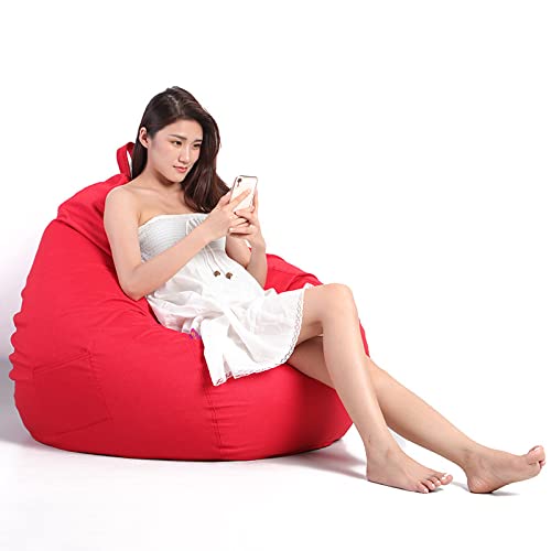 Sitzsack-Sessel – Relax-Sofa mit Einzellehne – Tatami-Matten-Design – unbefüllt, 90 x 100 cm von Generisch